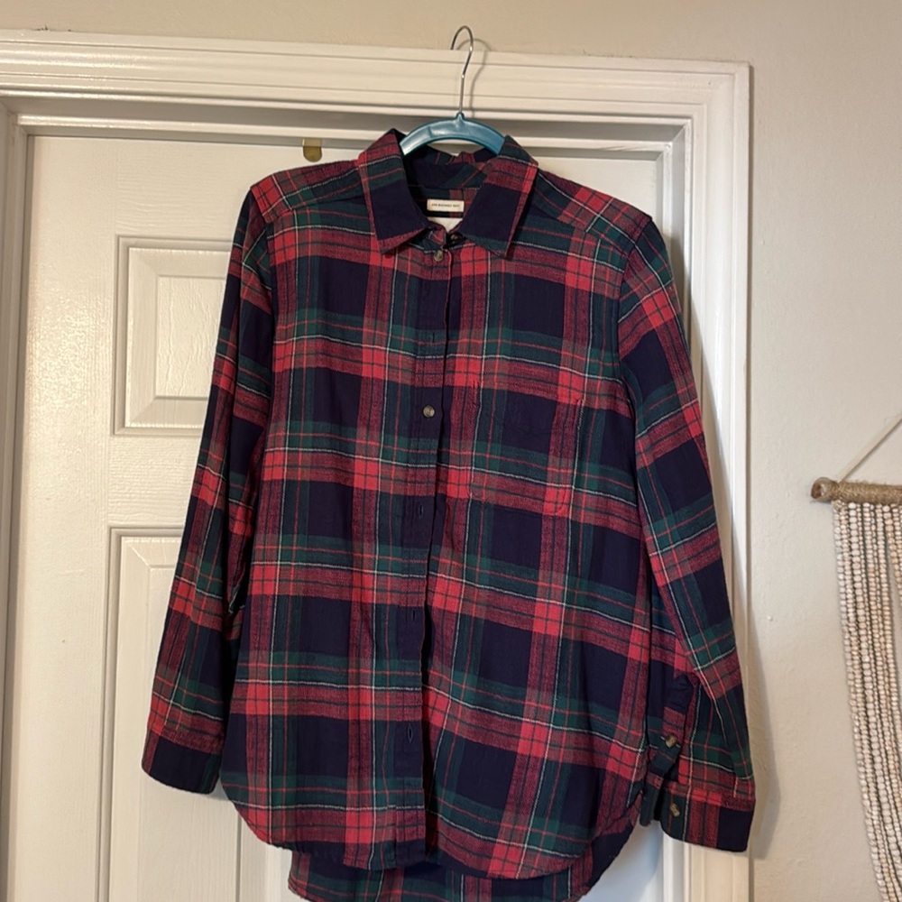 Pink Green Flannel